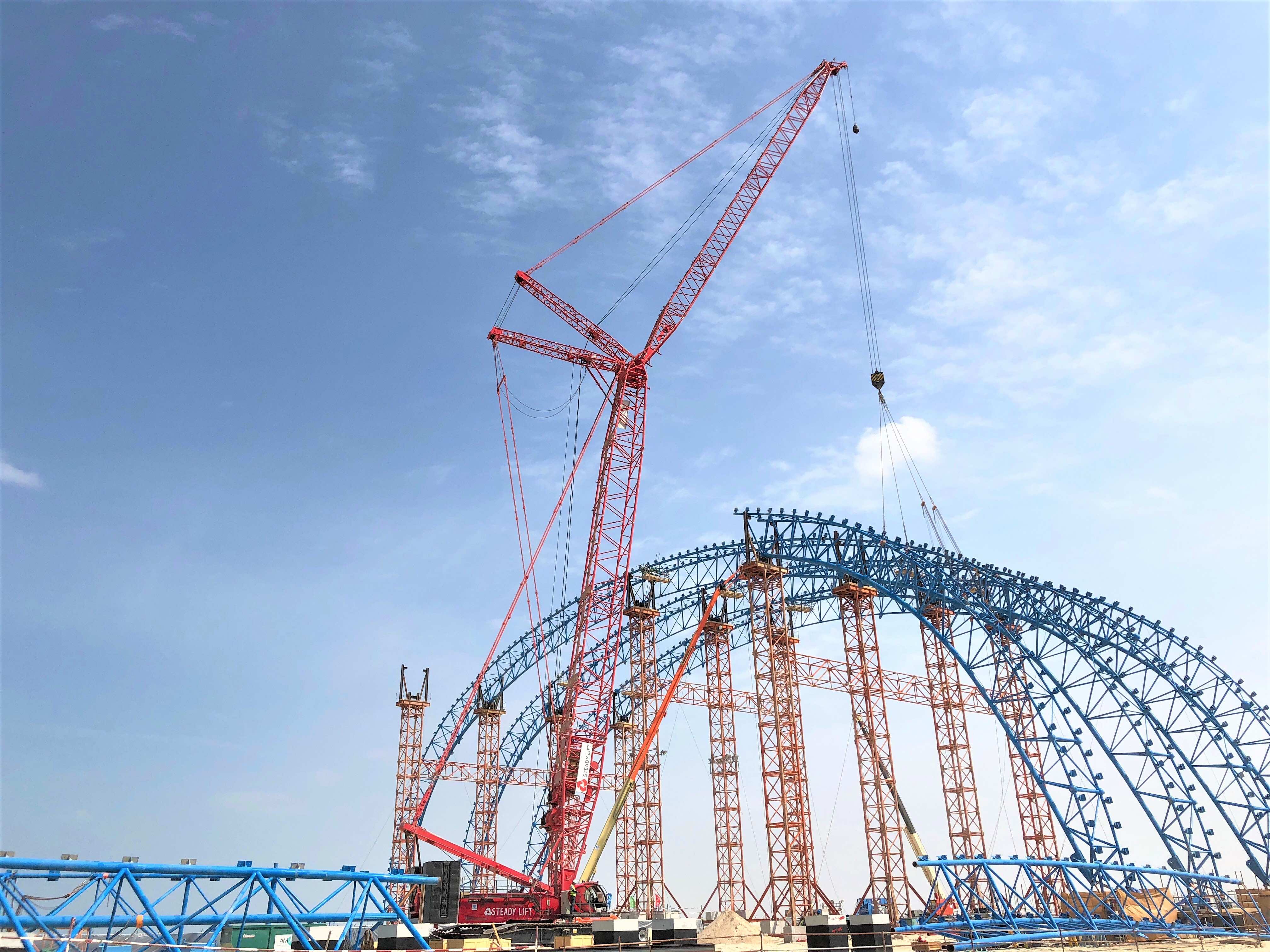 Steady Lift Crane Operations Dubai, UAE